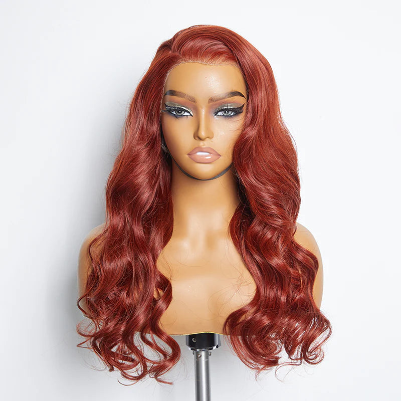 Fly Girl 24" 13x4 Wear & Go Lace Front Wig 100 % Human Hair Density 150%